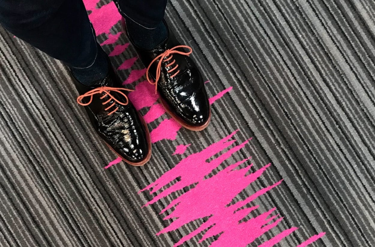 Dansk Wilton has delivered custom made luxury carpets for corridors and rooms for Moxy Hotels