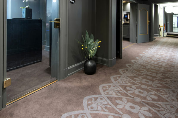 Dansk Wilton has delivered custom designed Colortec carpets for the conference facilities of the Scandic Palace Hotel in Copenhagen