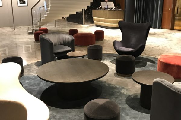 Dansk Wilton delivered custom designed Hand Tuft area rugs for Radisson Blu Royal Hotel