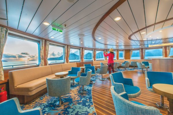Unique carpet solution for the cruise ship National Geographic, delivered by Dansk Wilton