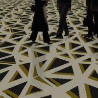 The geometrical grids of modern architecture inspire Dansk Wilton for unique carpet solutions