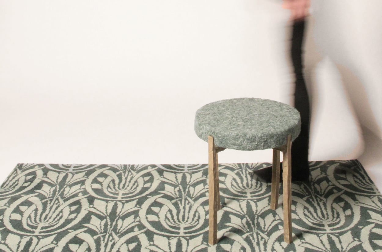 Dansk Wilon collaborated with “Design School Kolding” in a workshop on how to reuse carpet waste