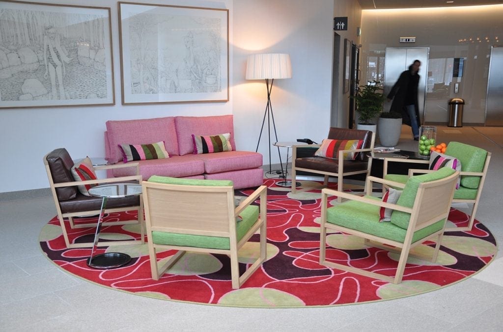 Dansk Wilton carpets for hotels at Mariott Courtyard in Stockholm