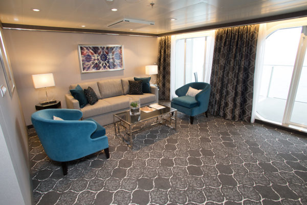 Inspiration from the cruise ship Harmony of the seas, where Dansk Wilton has delivered custom designed carpets