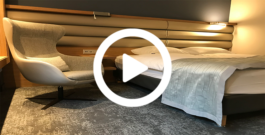 Dansk Wilton carpet solutions in hotel Mövenpick in Lausanne